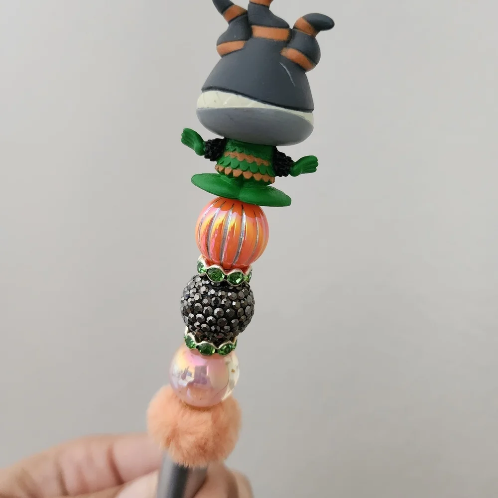 Disney Doorables Harlequin Demon Nightmare Before Christmas Beaded Black Ink Pen